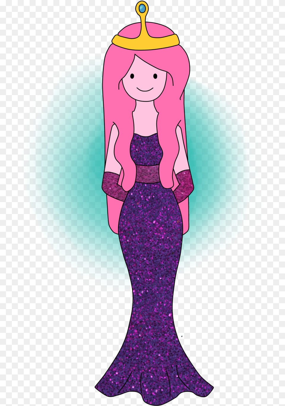 Princess Dress Princess Bubblegum Cartoon Network Adventure Time, Clothing, Formal Wear, Purple, Fashion Png Image