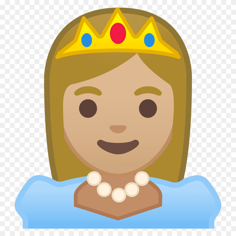 Princess Emoji Clipart, Accessories, Jewelry, Face, Head Png Image