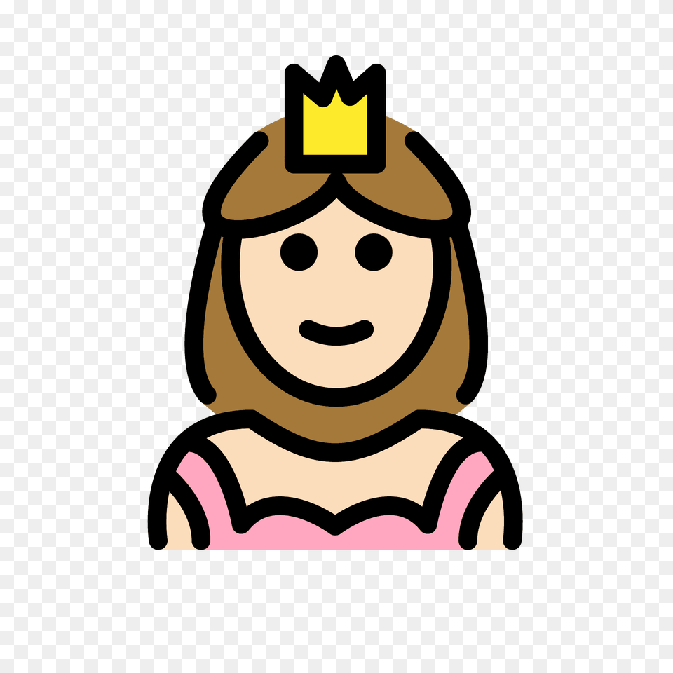 Princess Emoji Clipart, Cartoon, Face, Head, Person Png