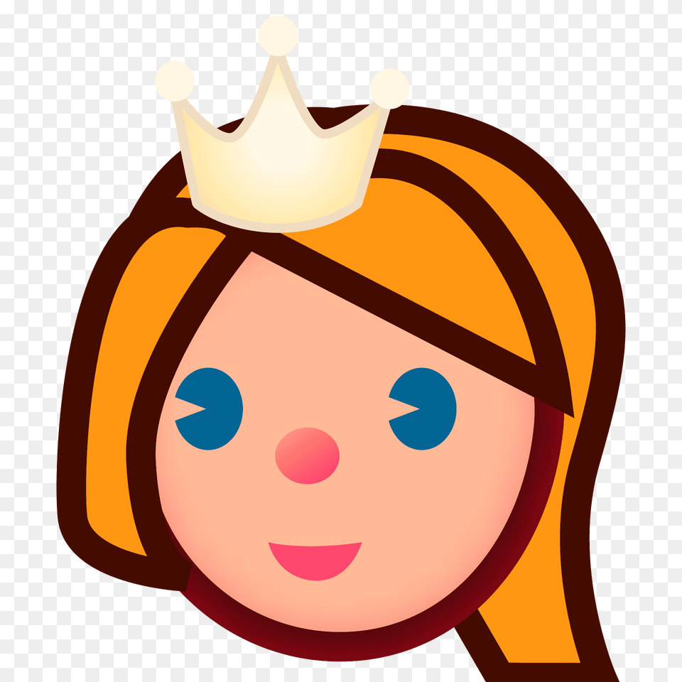 Princess Emoji Clipart, Clothing, Hat, Beverage, Milk Png