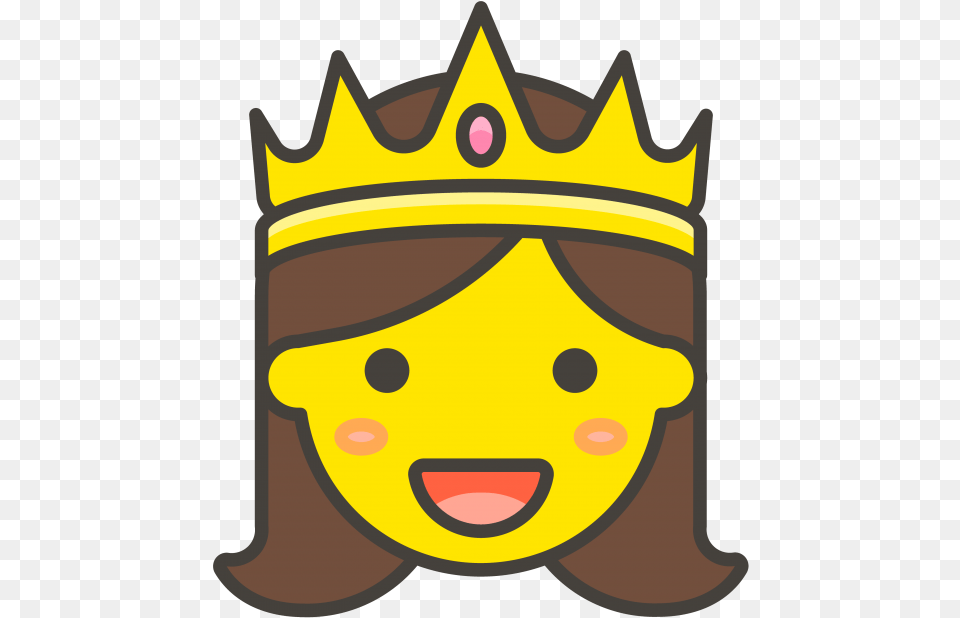 Princess Emoji Princesa Emoji, Accessories, Jewelry, Crown, Baby Free Png Download