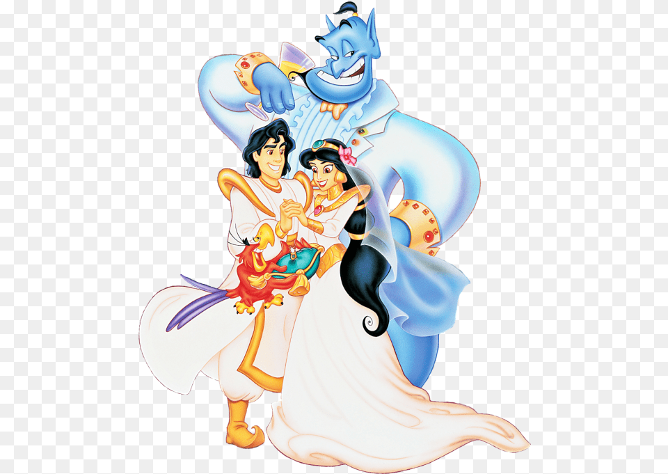 Princess Jasmine And Aladdin Clipart, Book, Comics, Publication, Face Free Png