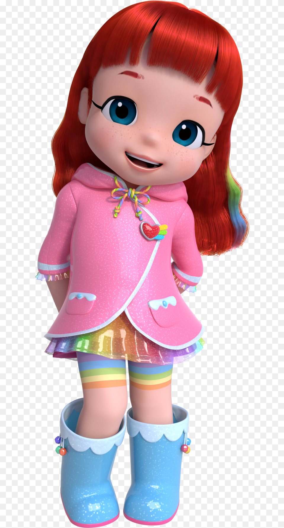Princess Kiki Rainbow Ruby, Doll, Toy, Face, Head Png