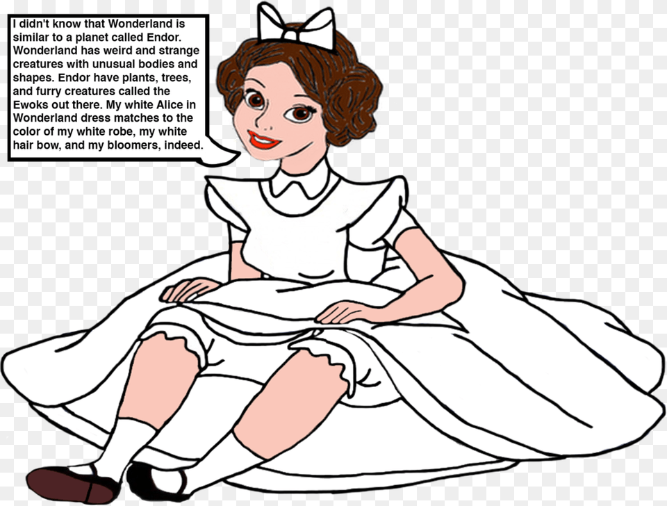 Princess Leia As Little Alice By Darthranner Lori Loud In Wonderland, Book, Comics, Publication, Person Png