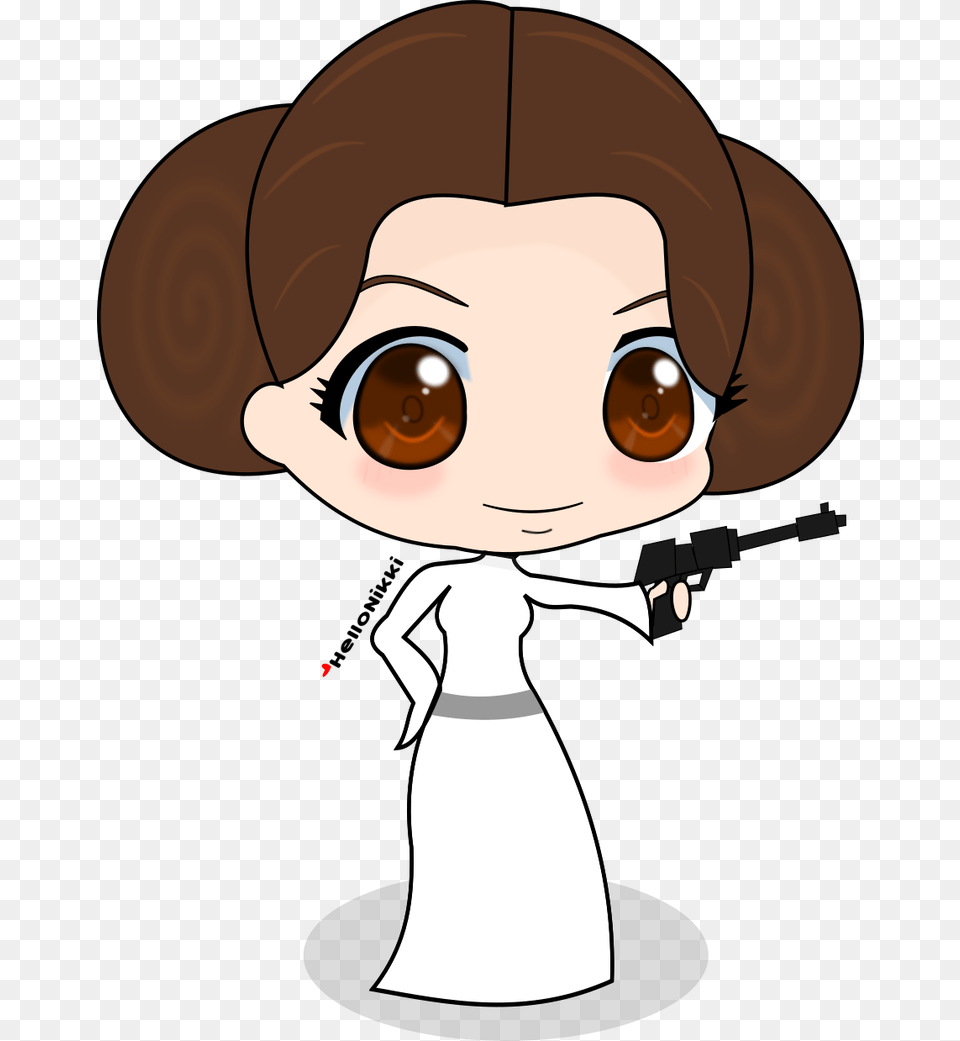 Princess Leia Chibi Star Wars Princesa Leia Vector, Accessories, Formal Wear, Tie, Person Png Image