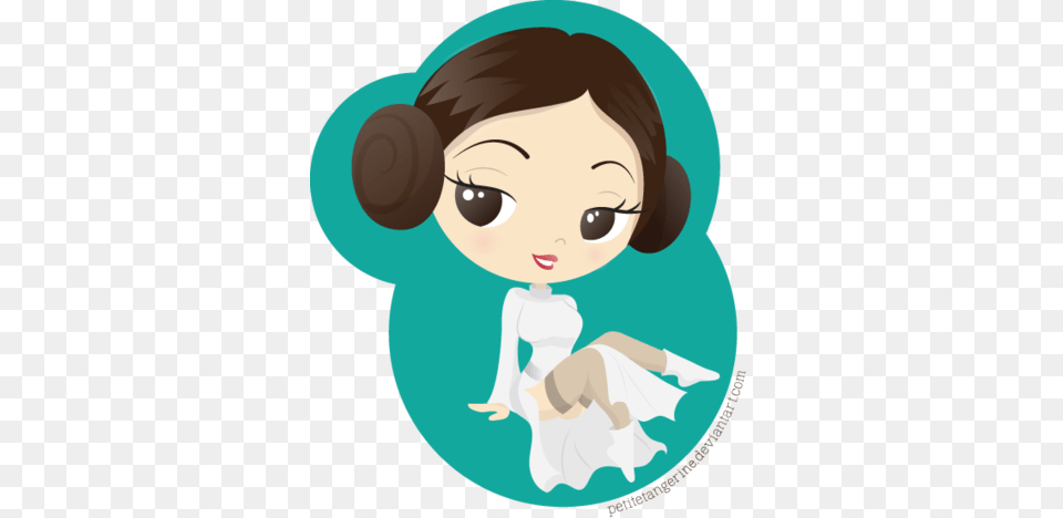 Princess Leia Pin Up By Petitetangerine Princesa Leia Cute, Baby, Person, Face, Head Png