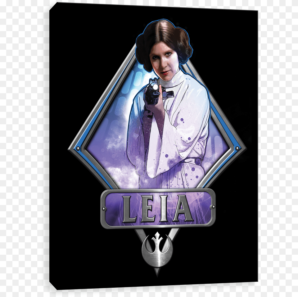 Princess Leia Rare Star Wars Diamondz 4 Sided Design Foil Balloon, Woman, Adult, Female, Person Free Png Download