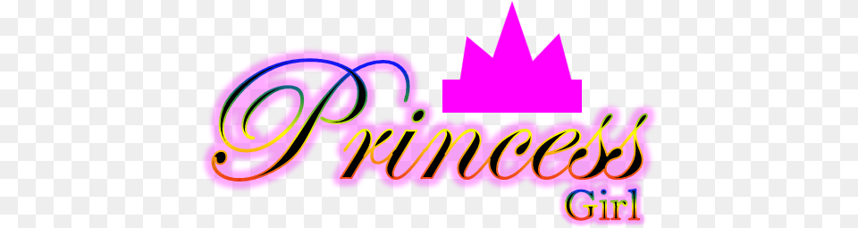 Princess Logo 5 Image Girl Text For Picsart, Purple, Light Free Png