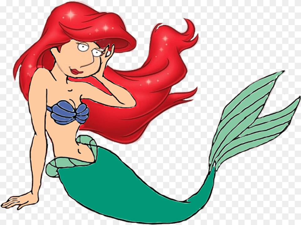 Princess Loriel Family Guy The Little Mermaid, Adult, Female, Person, Woman Png Image