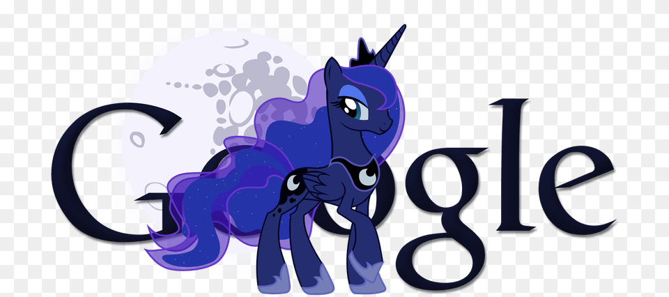 Princess Luna Google Logo Google, Purple, Art, Graphics, Animal Png