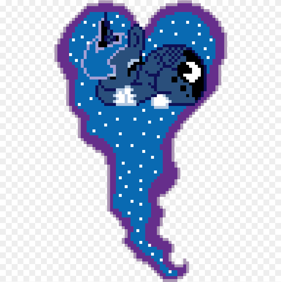 Princess Luna Heart Luna Heart Pixel Art, Qr Code, Baby, Person Png Image