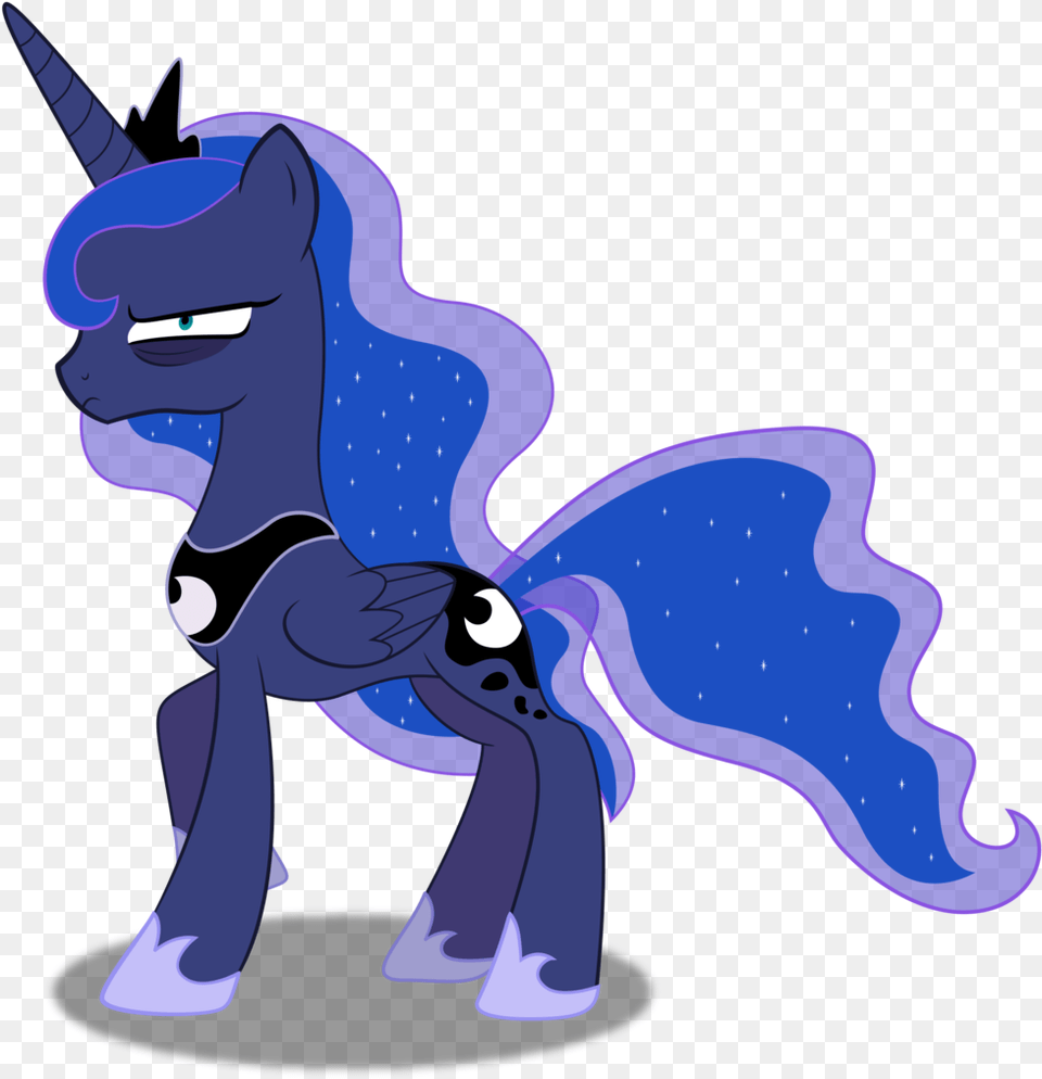 Princess Luna Royal Vector Background Mlp Princess Mlp Luna Angry Vector, Cartoon Png Image