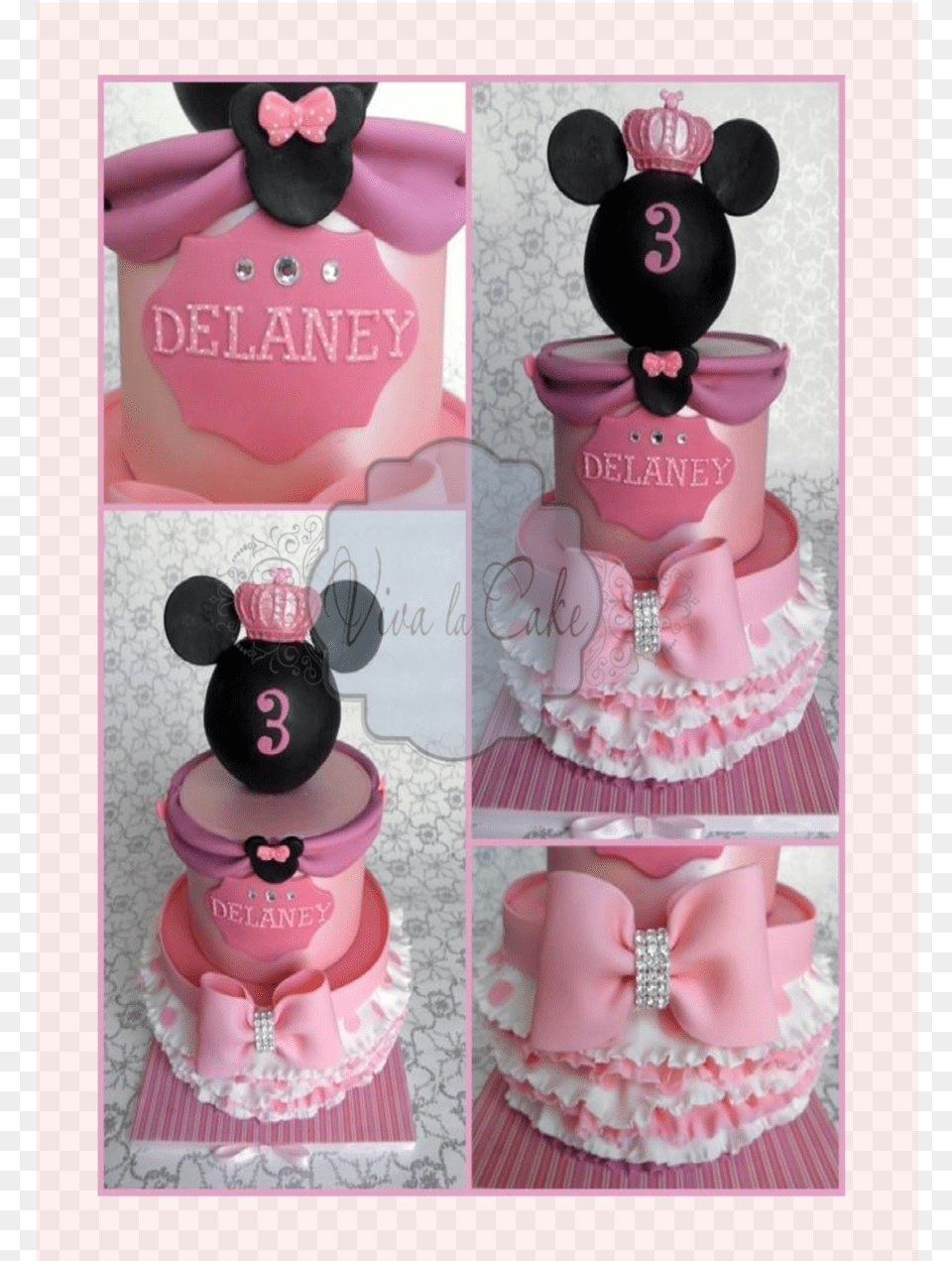 Princess Minnie Mouse On Cake Central, Person, People, Birthday Cake, Cream Free Transparent Png