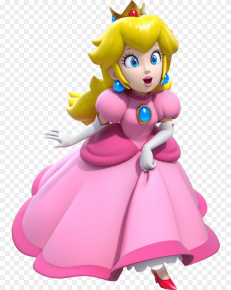 Princess Peach, Doll, Toy, Face, Head Free Transparent Png