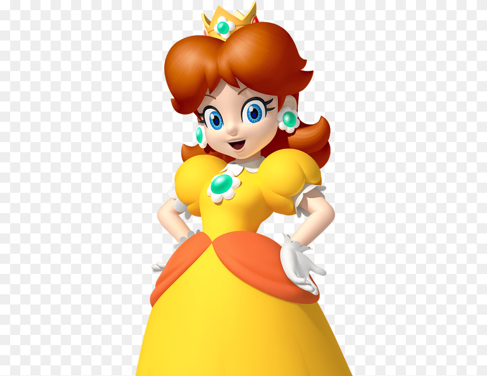 Princess Peach Clipart Crown Princesa Daisy Mario Bros, Baby, Person, Clothing, Costume Png