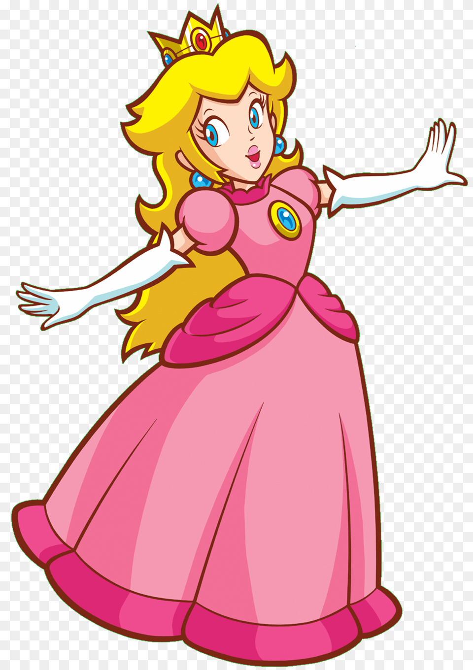 Princess Peach Clipart Prinsess, Cartoon, Person, Face, Head Free Png Download