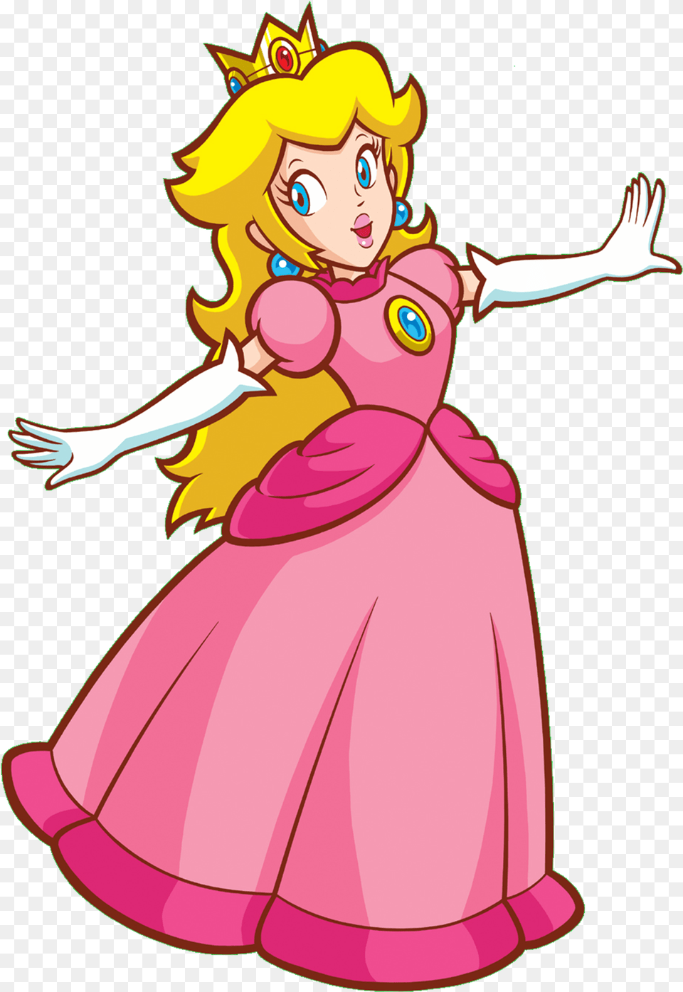 Princess Peach Clipart Transparent Princess Peach Clipart, Female, Child, Person, Girl Png Image