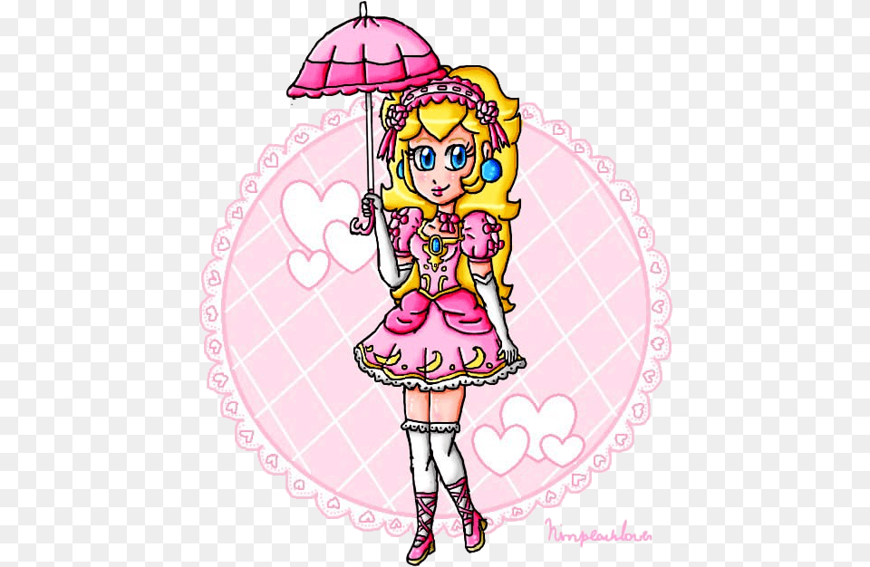 Princess Peach Lolita, Person, Doll, Toy, Face Png