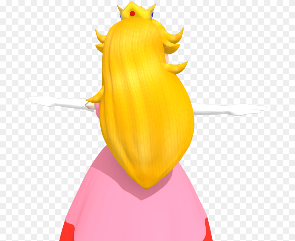 Princess Peach Long Hair, Adult, Person, Woman, Female Free Transparent Png