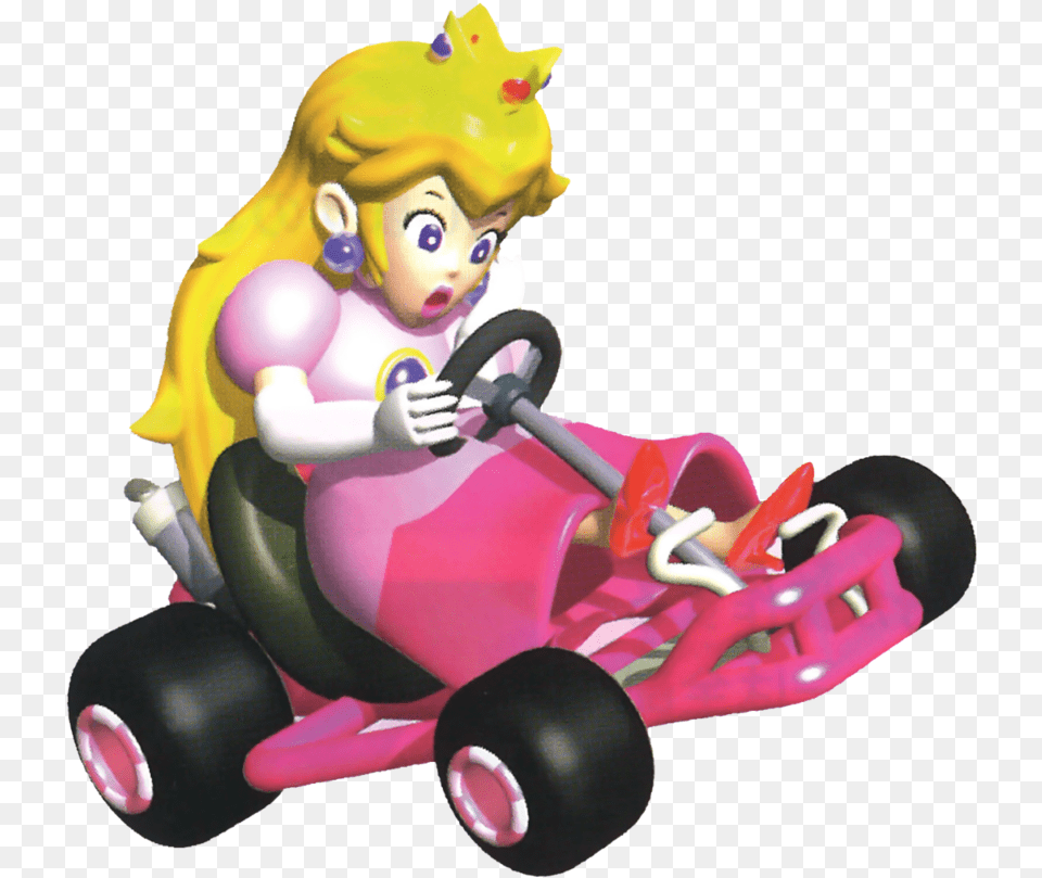 Princess Peach Mario Kart, Transportation, Vehicle, Face, Head Png Image