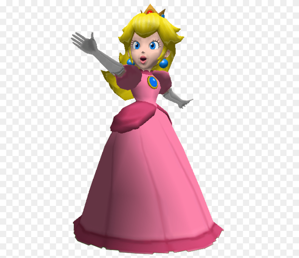 Princess Peach Mario Princess Peach, Doll, Toy, Baby, Person Png