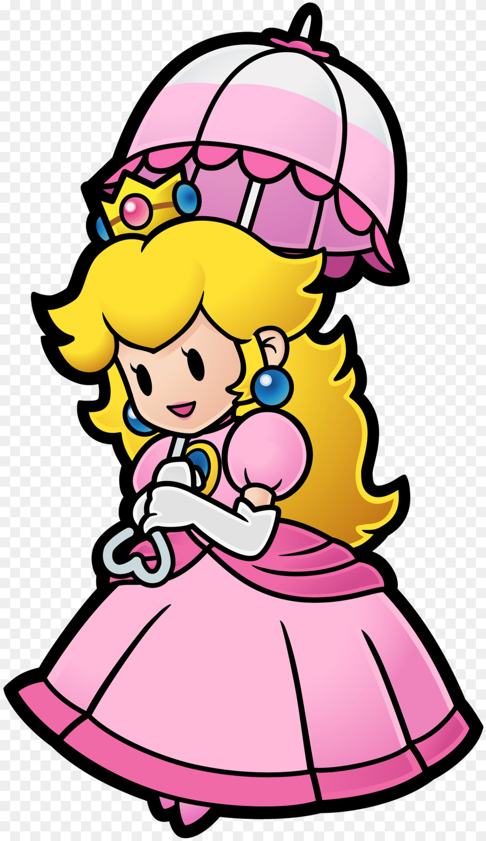 Princess Peach Paper Mario, Baby, Person, Face, Head Free Png Download