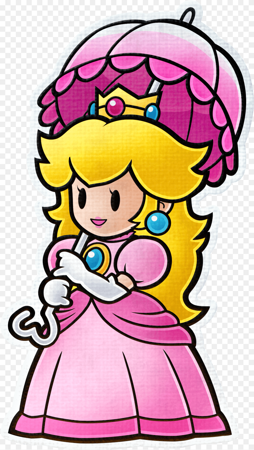 Princess Peach Paper Mario Color Splash Characters Free Png Download