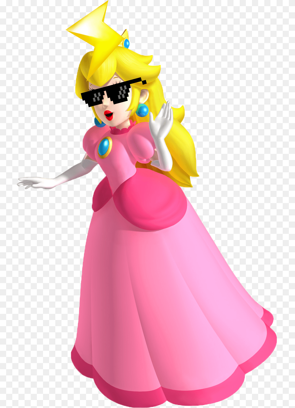 Princess Peach Room Decor Decal Removable, Figurine, Baby, Person, Face Png Image