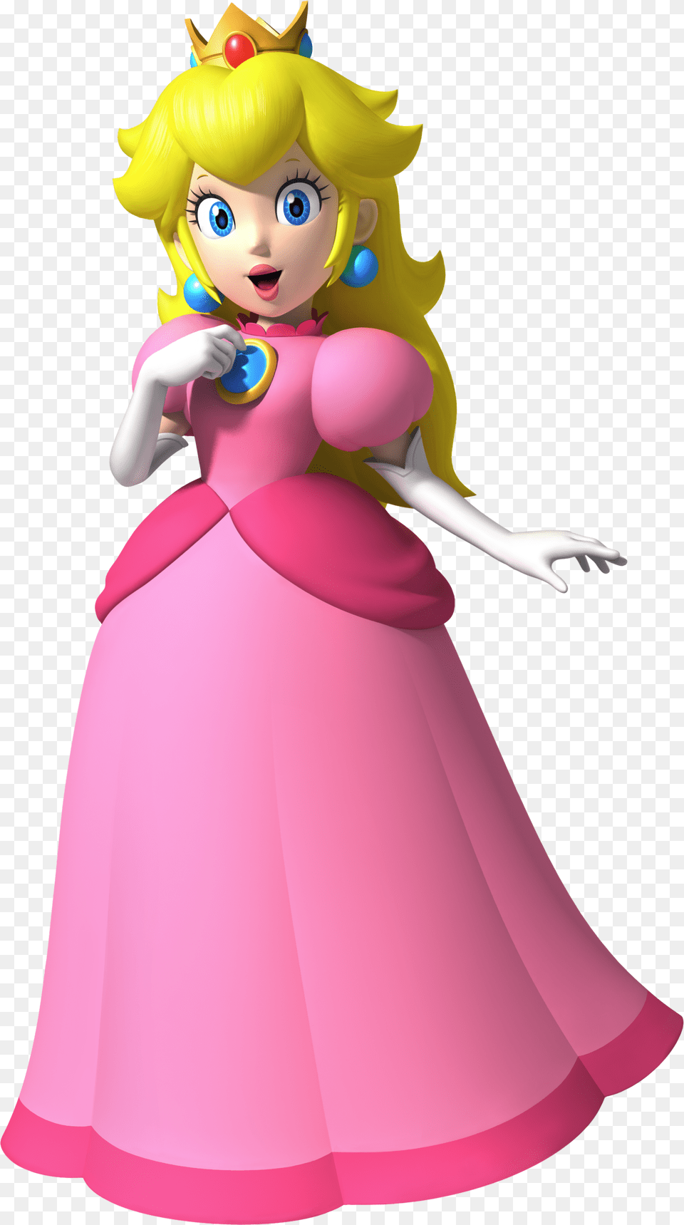 Princess Peach Toadstool Princess Peach New Super Mario Bros Wii, Clothing, Dress, Baby, Person Png Image