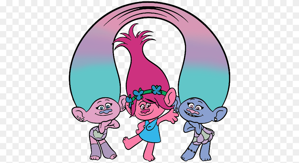 Princess Poppy Clipart Trolls Movie Clip Art Cartoon Clip Art, Book, Comics, Publication, Baby Free Transparent Png