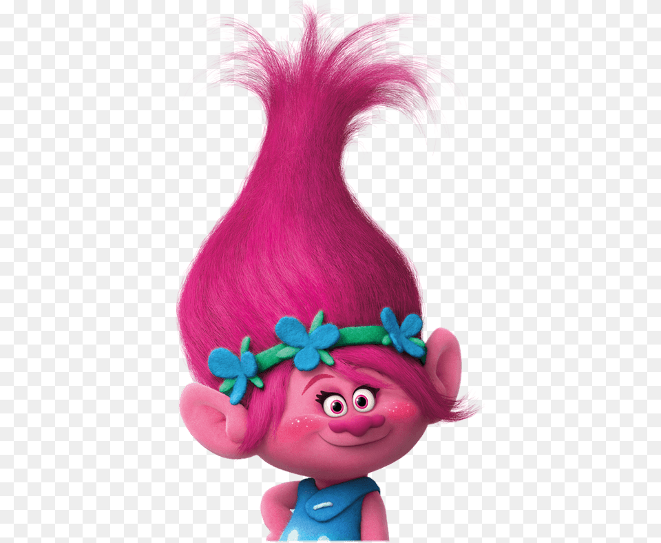 Princess Poppy Trolls Pink, Doll, Toy, Baby, Person Free Png Download