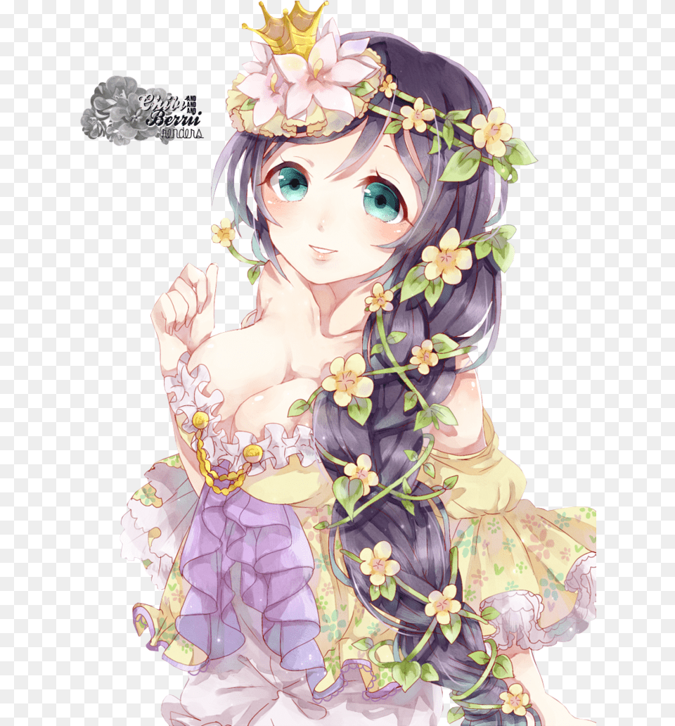 Princess Queen Anime Girl With Princess, Baby, Person, Gown, Formal Wear Free Png Download