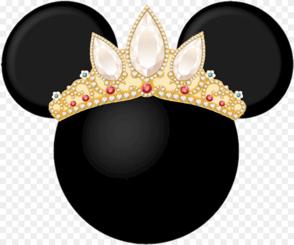 Princess Queen Crown Royal Royalty Gold Mickey Mickeymo Minnie Mouse With Crown, Accessories, Jewelry Png Image