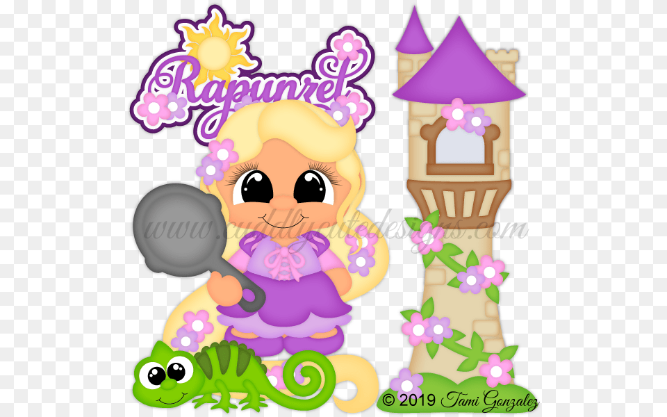 Princess Rapunzel Cartoon, Purple, Person, People, Birthday Cake Free Transparent Png