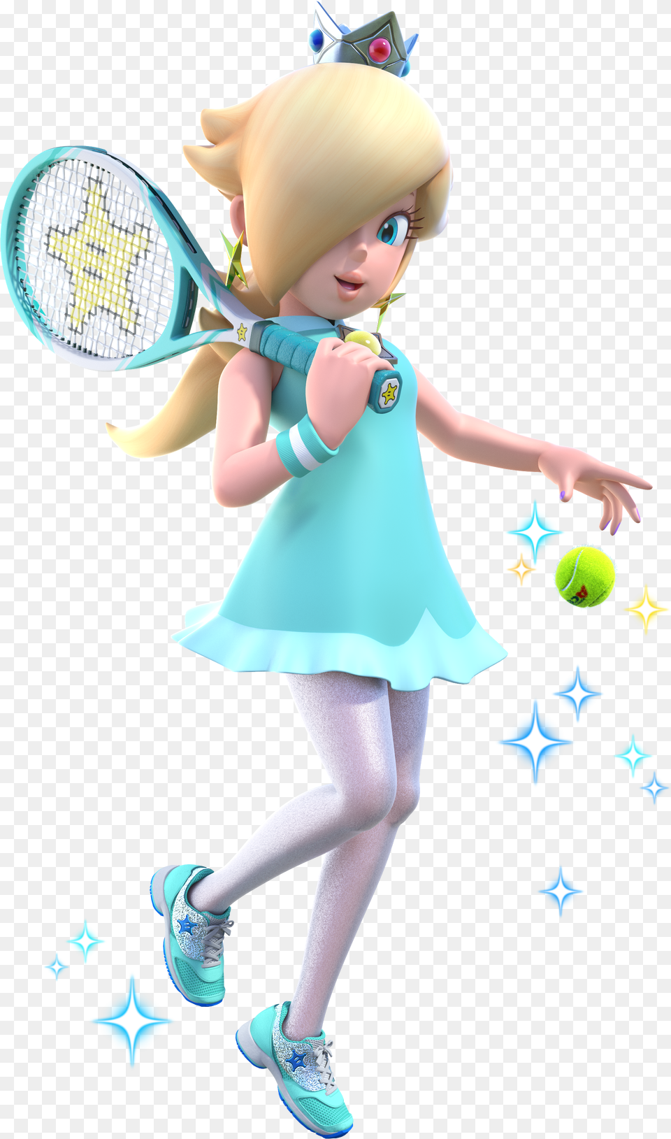 Princess Rosalina Tennis Mario Tennis Aces Rosalina, Tennis Ball, Ball, Sport, Person Free Png Download