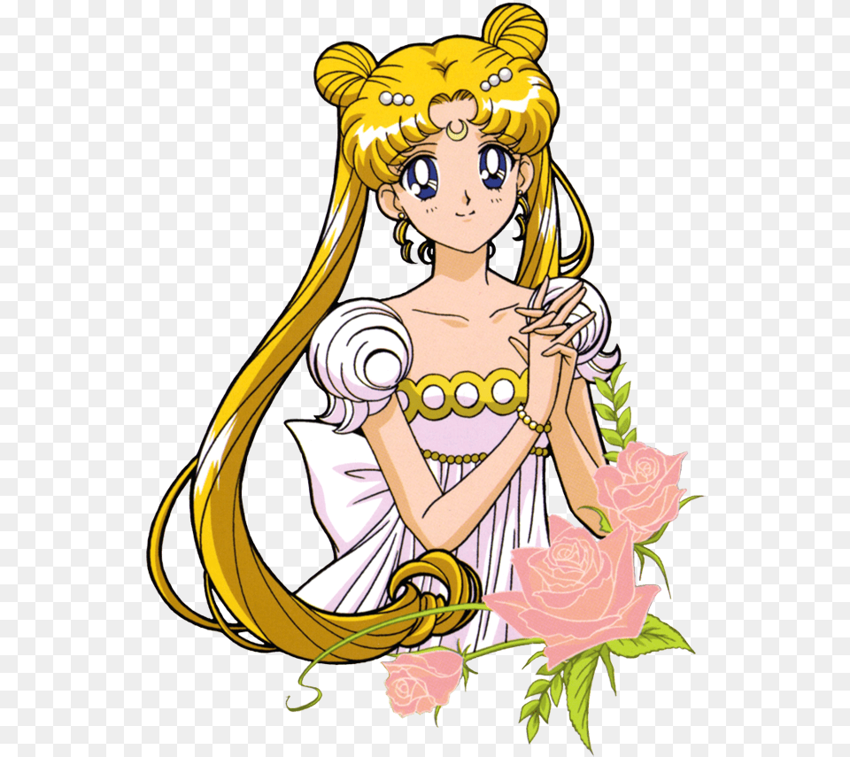 Princess Serenity Sailor Moon Amino, Book, Comics, Publication, Person Free Png