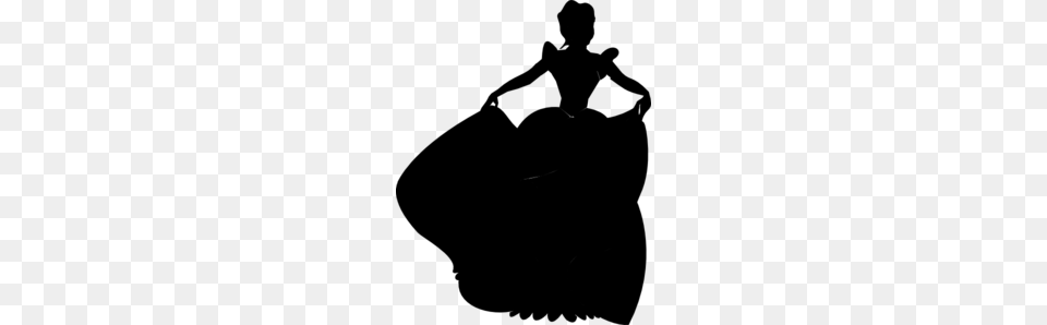 Princess Silhouette Clip Art, Gray Free Png Download