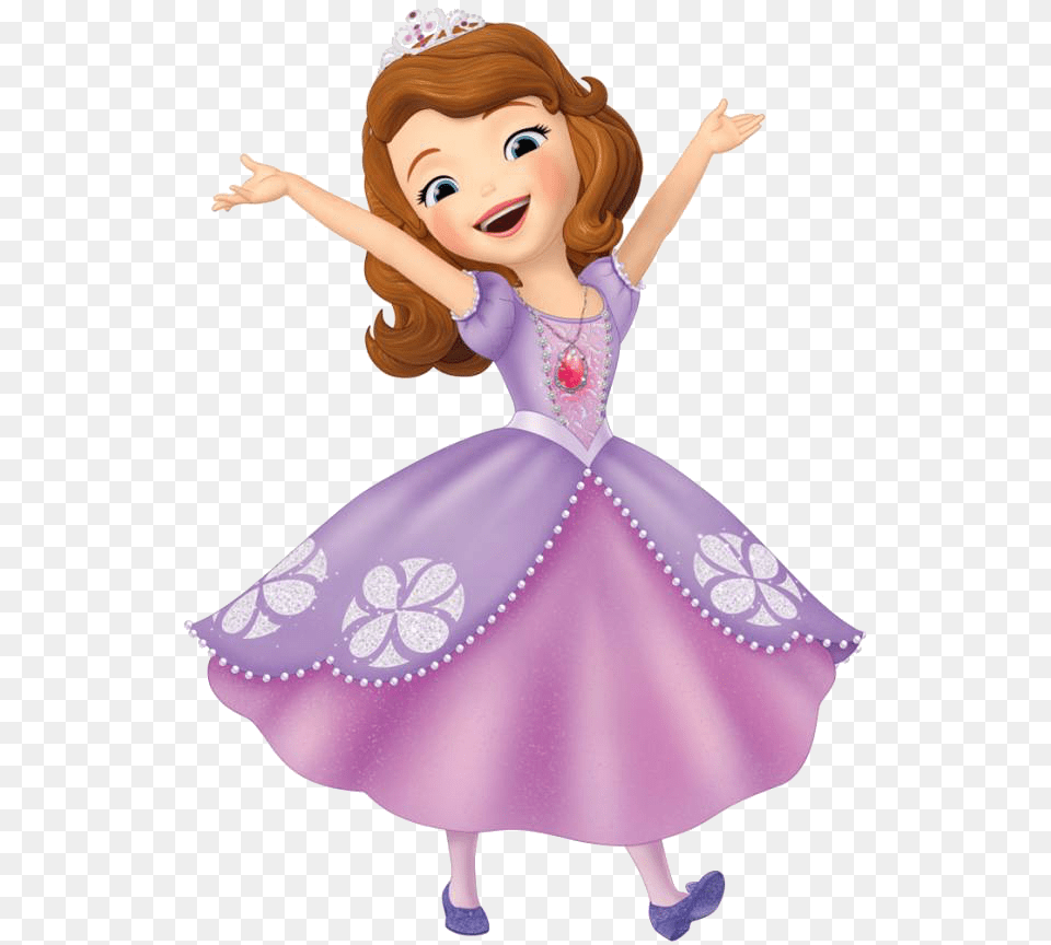 Princess Sofia Happy, Doll, Toy, Child, Female Png