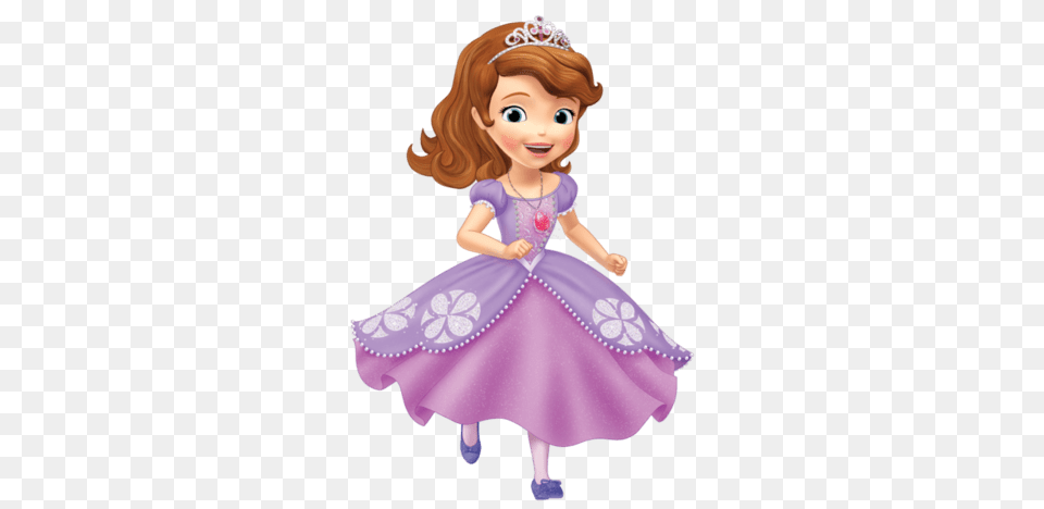 Princess Sofia Running, Doll, Toy, Baby, Person Free Png