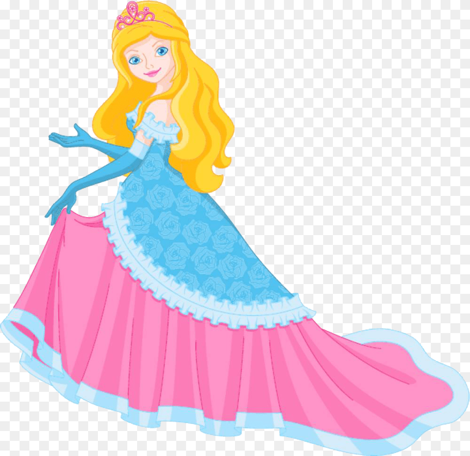 Princess Stock Photography Royalty Clip Art Long Dress Princess Clipart, Person, Doll, Toy, Face Png Image