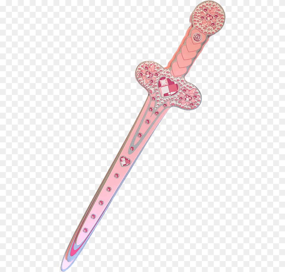 Princess Sword Diamond Heart Marking Tools, Blade, Dagger, Knife, Weapon Free Png Download