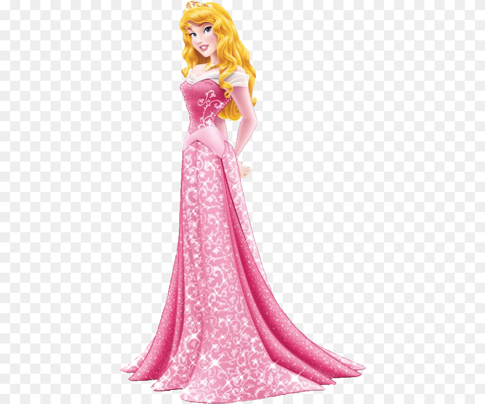 Princess That Wear Pink, Figurine, Clothing, Dress, Formal Wear Free Transparent Png
