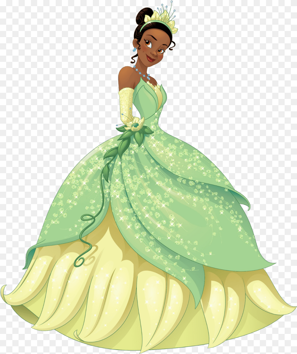 Princess Tiana, Figurine, Clothing, Dress, Fashion Free Png