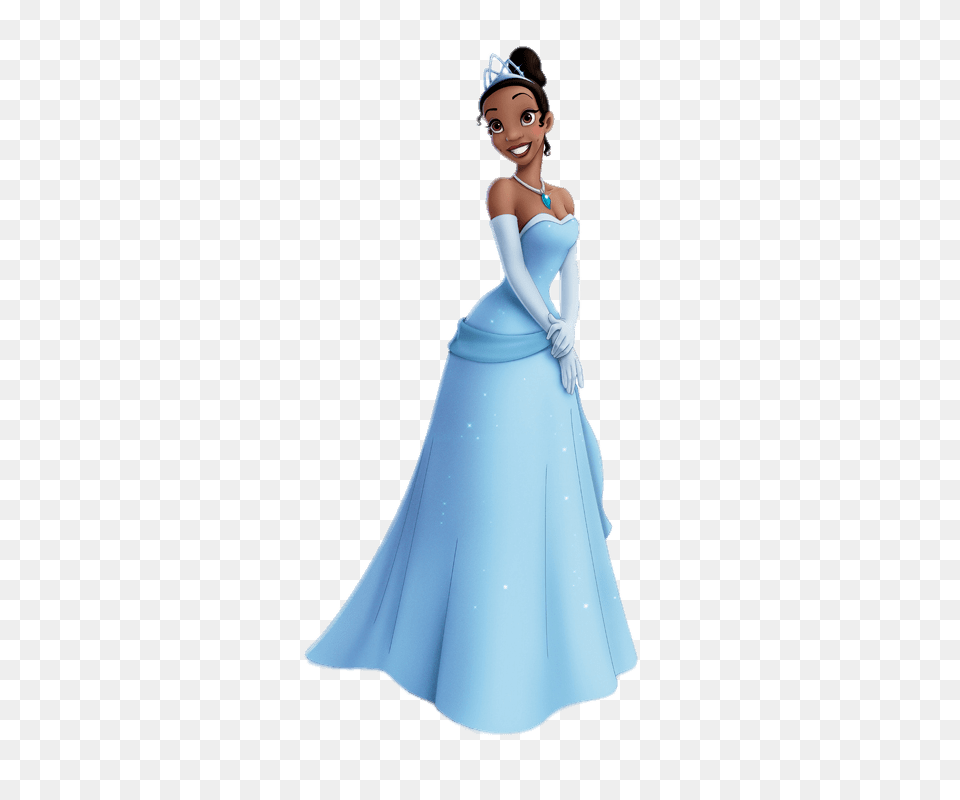 Princess Tiana In Blue Dress, Clothing, Gown, Fashion, Formal Wear Png Image