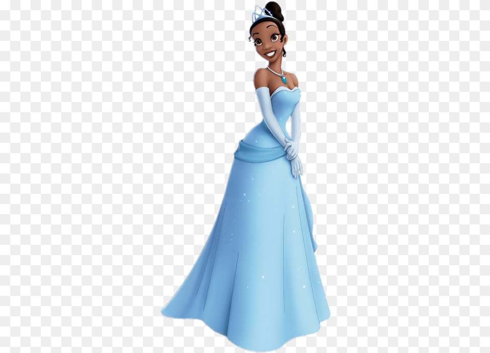 Princess Tiana In Blue Dress Princess And The Frog Disney Characters, Clothing, Fashion, Formal Wear, Gown Free Transparent Png