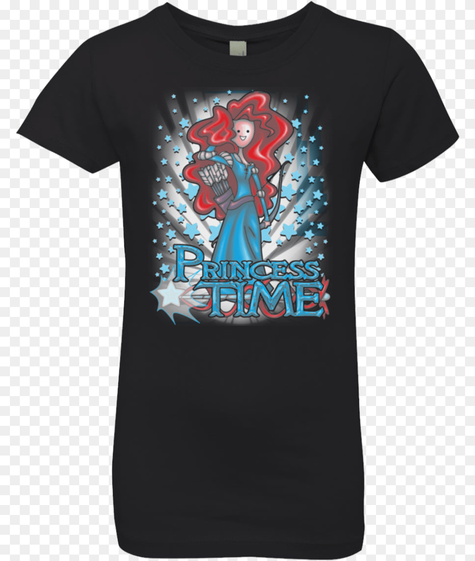 Princess Time Merida Girls Premium T Shirt Iron Maiden Tour 2018 T Shirt, Clothing, T-shirt, Person Png
