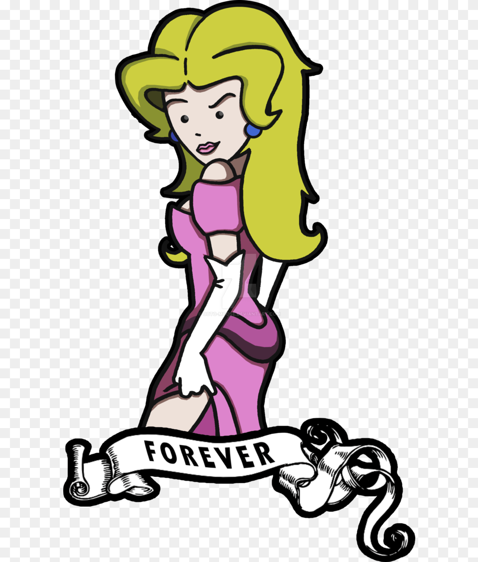 Princess Toadstool Tattoo By Octo Moose, Book, Publication, Comics, Adult Png Image