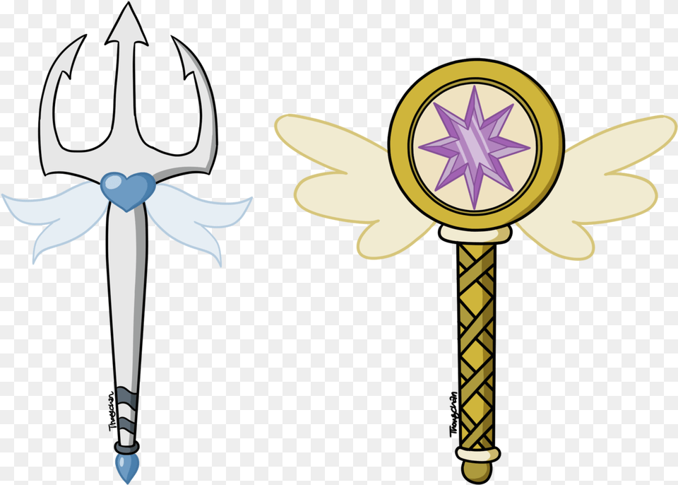 Princess Wand Clip Art Star Vs The Forces Of Evil Butterfly Wand, Weapon, Trident, Cross, Symbol Png
