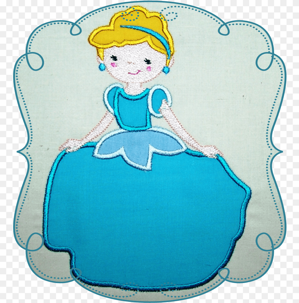 Princess With The Glass Slipper Ronald Duck, Applique, Pattern, Face, Head Free Png Download