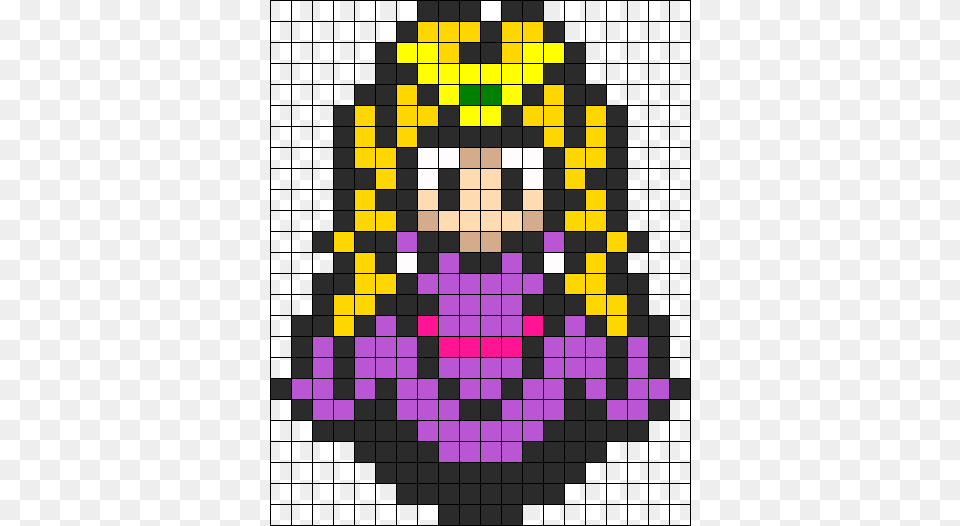 Princess Zelda Perler Bead Pattern Bead Sprite 8 Bit Princess Zelda, Chess, Game Free Transparent Png